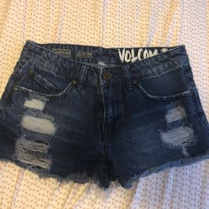 Denim shorts